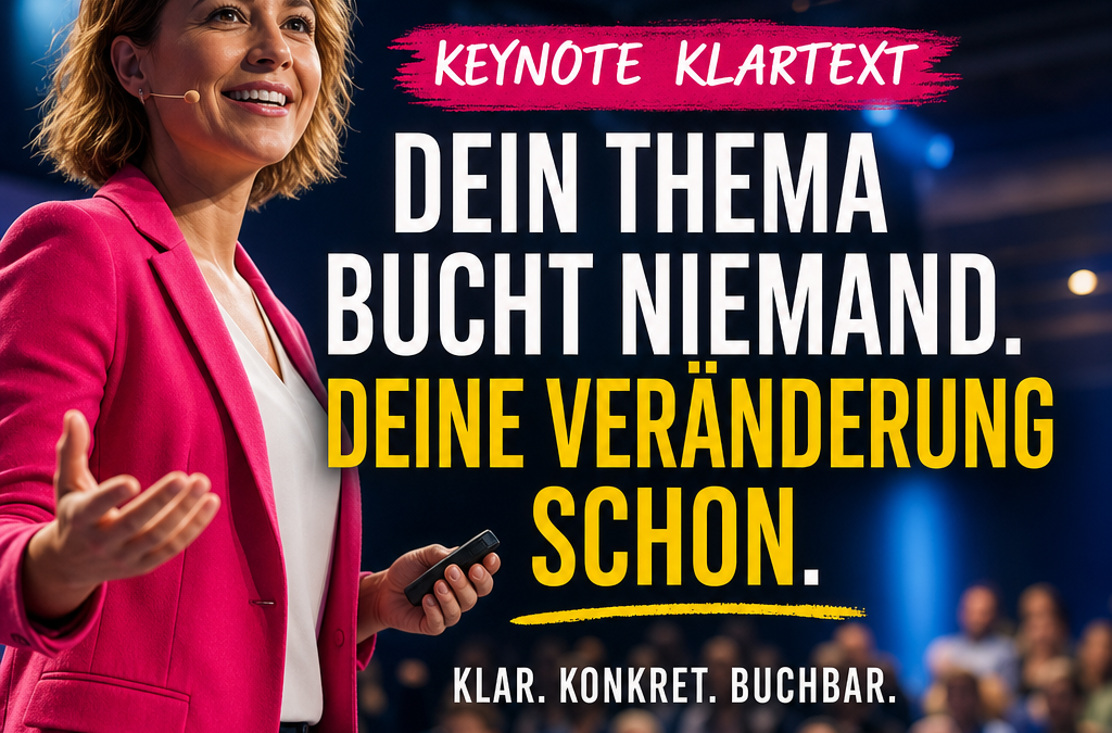 Klarheit statt Themenflut: Wie deine Keynote wirklich Wirkung erzielt