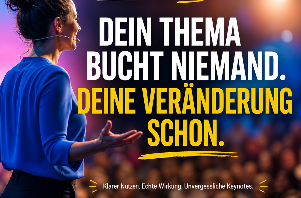 Fokussierte Veränderung statt austauschbare Themen: Die Kunst der überzeugenden Keynote-Positionierung