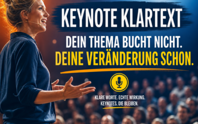 Veränderung statt Thema: Deine Keynote als klarer Gewinn für das Publikum