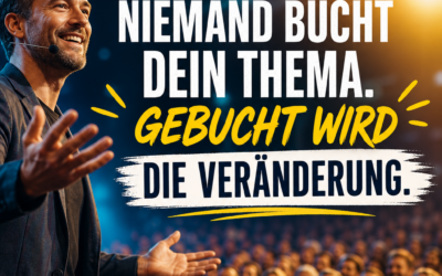 Verändere deine Keynote: Von Themen zu konkreten Ergebnissen, die überzeugen und gebucht werden.