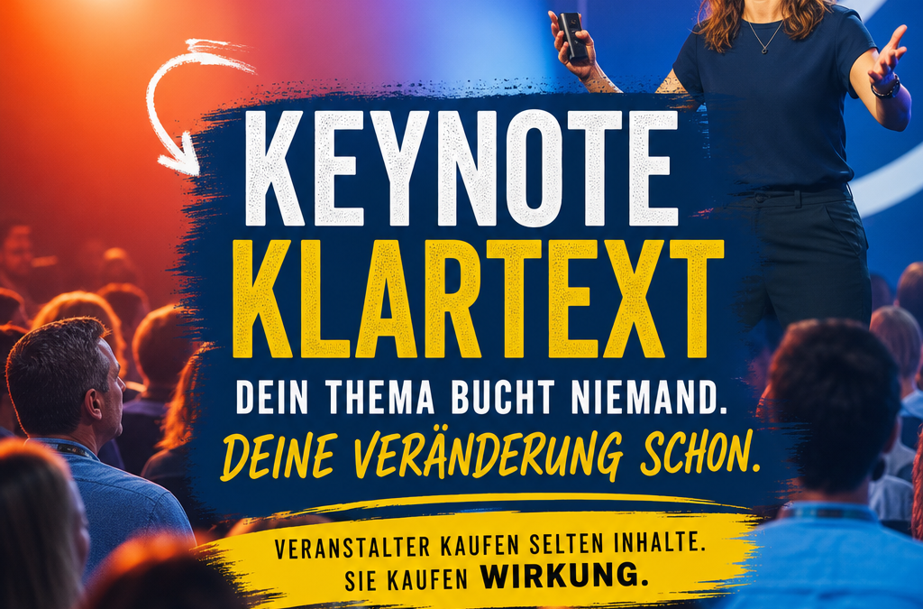 Verkaufstrick für Keynotes: Von Themen zu Transformationen wechseln für nachhaltige Wirkung